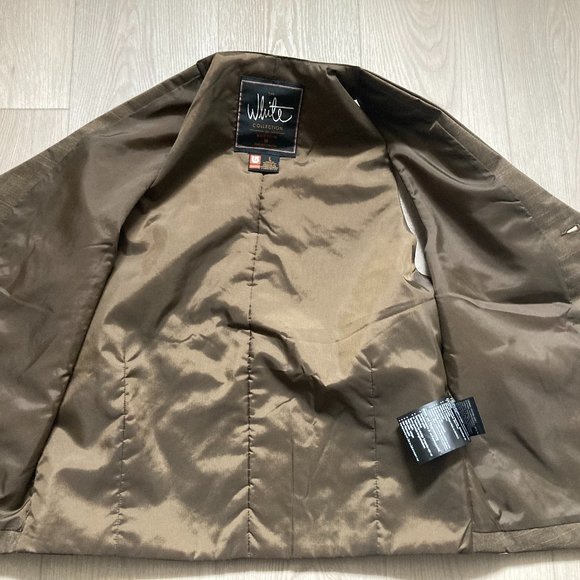 BURTON WHITE COLLECTION Mens L Large Brown Lined Ski Snowboard VEST - Like New - Picture 3 of 7
